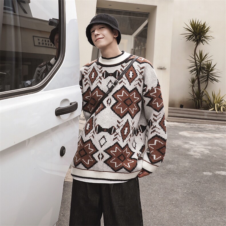 新款男休闲男休闲宽松男时尚刺绣原宿港风毛衣DS-B293-M533，男装针织衫/毛衣，电商A306