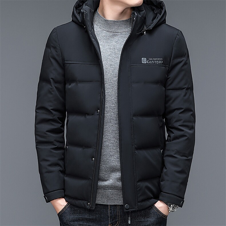 DZ003钱塘2020-3中年男士时尚休闲简约连帽冬季厚款羽绒服P210,男装羽绒服,钱塘207-3