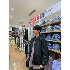 现货不缺货秋冬款皮衣宽松夹克外套1209-1-JK11-P65（网图），男装夹克，星座1209-1