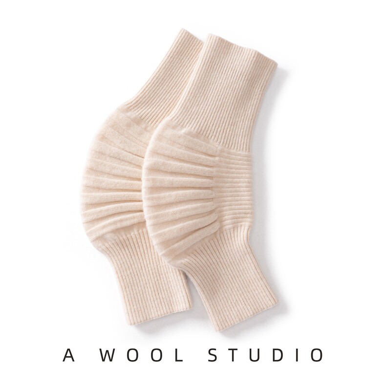 秋冬新款针织护膝时尚保暖，袜子，绒朵羊绒