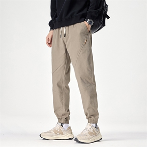 男秋冬加绒宽松束脚户外工装休闲裤登山冲锋长裤M620-P35/加绒P45图片