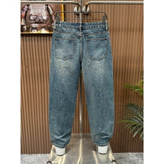 1506/QT12650/P52复古美式漆点牛仔裤，男装牛仔裤，星座1506