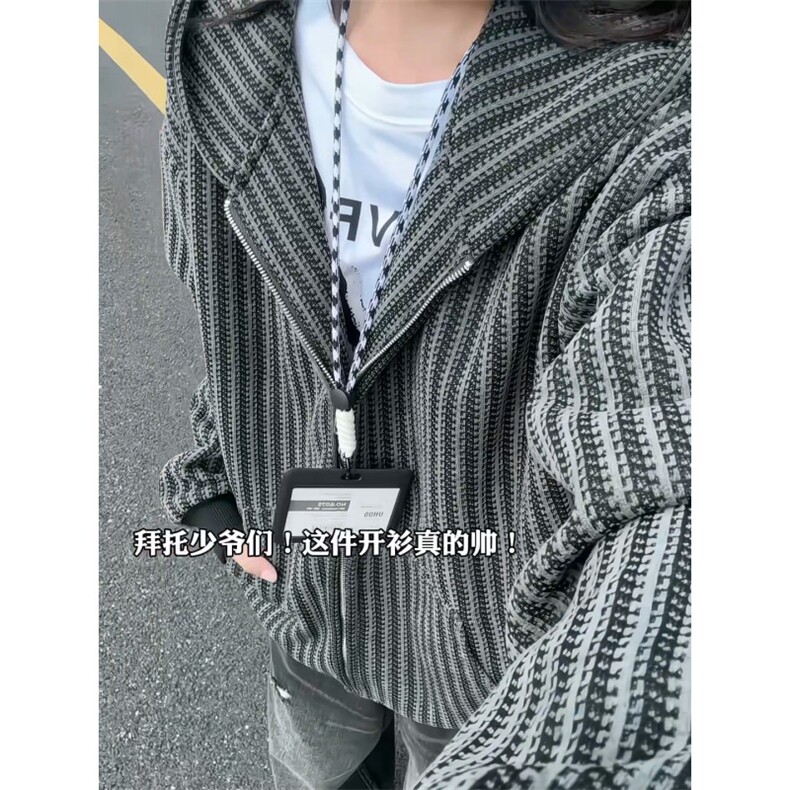 XZ809A/YGW02/P75/控118重磅雪尼尔小香风开衫连帽卫衣外套,男装T恤,星座809A(原222-1)