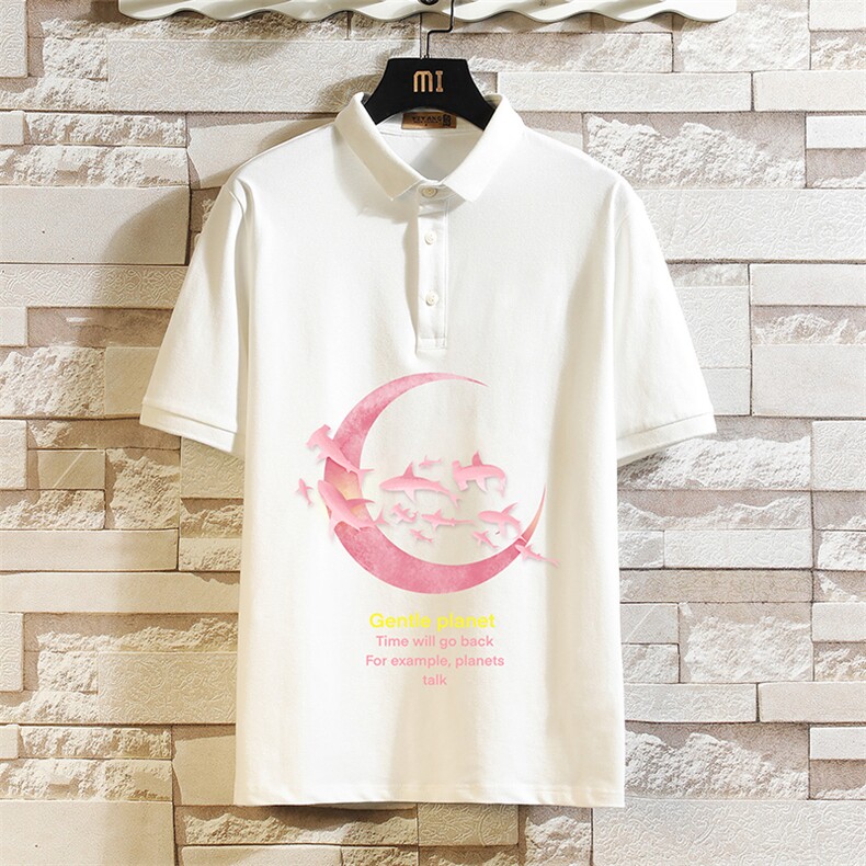 PL57209-P35翻领短袖polo衫男大码胖子半袖t恤男有领保罗衫砖墙,男装Polo衫,电商A040A