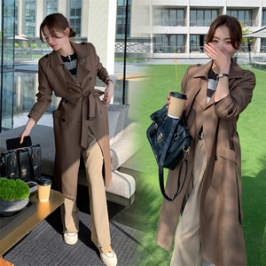 新款  中长款风衣外套-2d075-p175-k285图片
