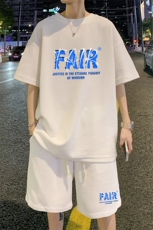 ！2023夏季新款男士华夫格短袖套装透气半袖一套HTZ17P50，男装T恤，电商B220