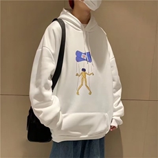 秋季卫衣男连帽潮牌ins港风设计感上衣情侣宽松潮流外套W5054-P26，男装卫衣，星座512-2