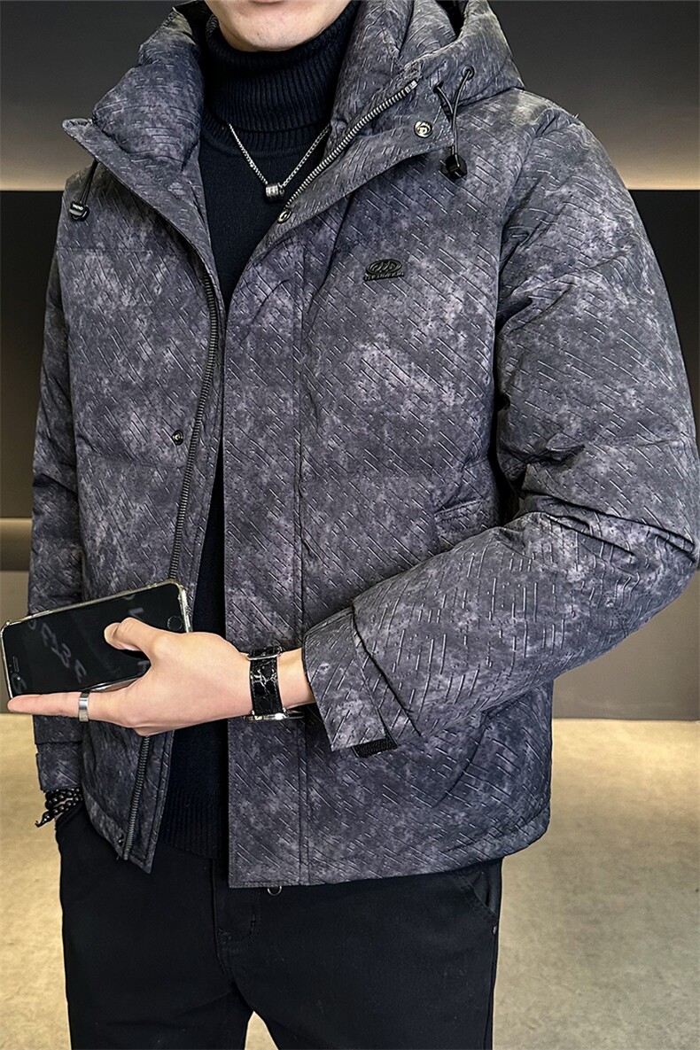 大货标50灰鸭绒男装羽绒服连帽C317-Y7865-P225控298,男装羽绒服,电商C317