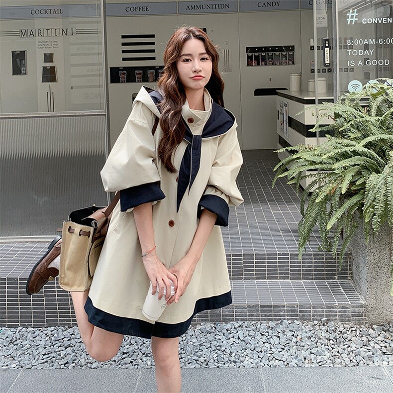 26新款现货大货已到店可拆卸帽风衣外套6837-P195-K298,女装风衣,2D034