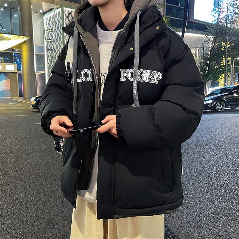 2023男冬季新款保暖棉衣假两件宽松加厚大码外套MY6613特P90控138,男装棉衣,电商A086