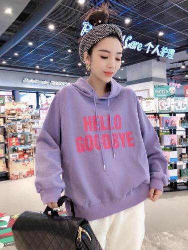 字母带帽卫衣，女装卫衣/绒衫，一杭