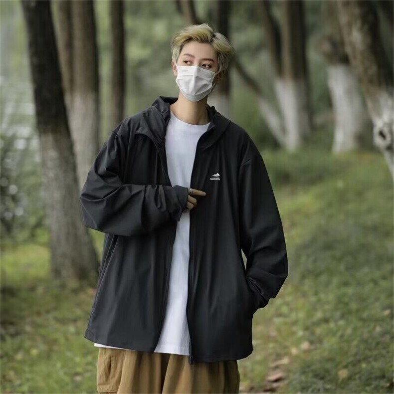 YR38-P32日系户外休闲轻薄连帽防晒服外套,男装防晒衣,星座1503-1