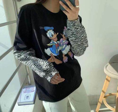 韩新款拼袖图片