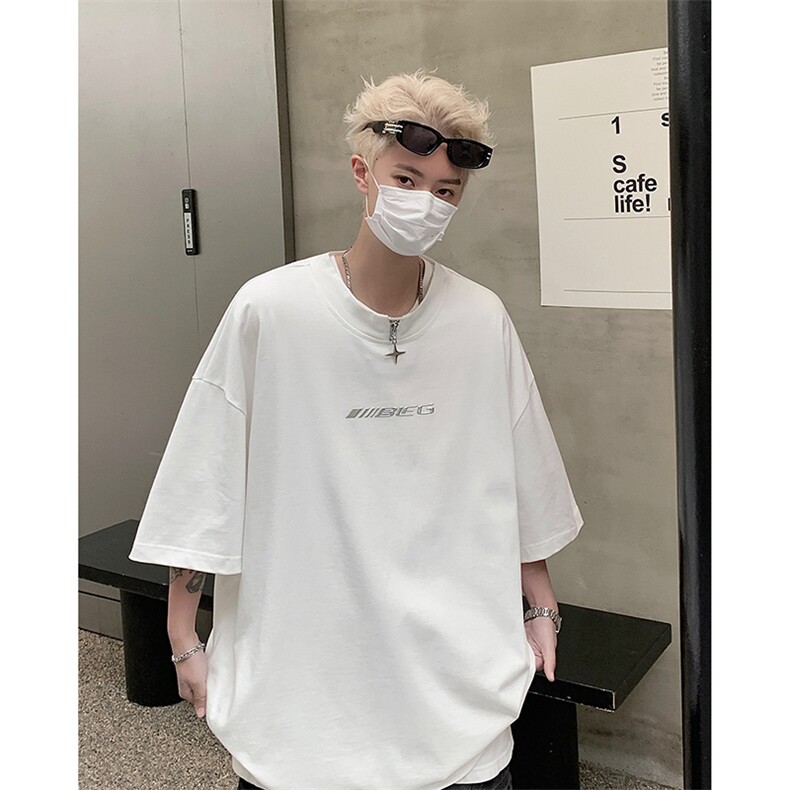 纯棉印花T恤X5492-TP30控价48美式金属感字母印花短袖休闲T恤,男装T恤,电商A102-1