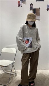 慵懒风宽松上衣图片