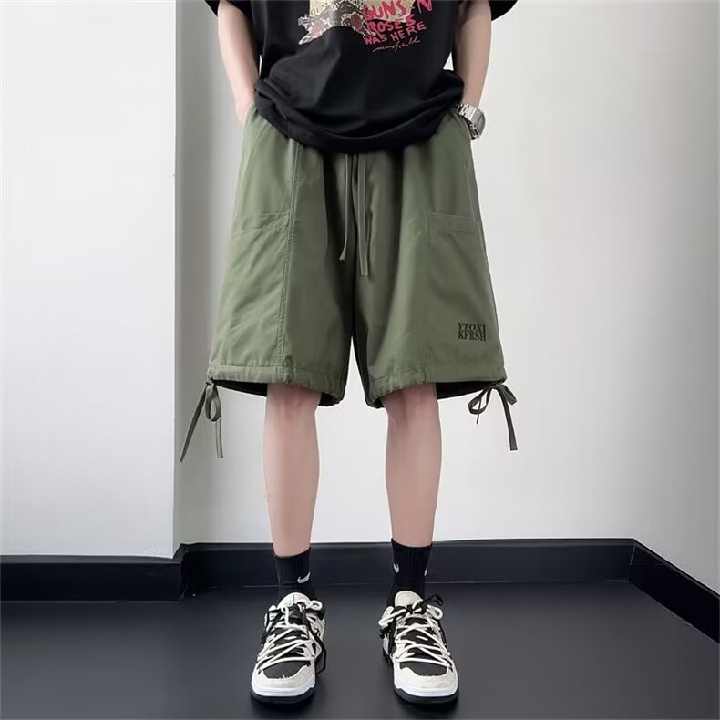 美式街头短裤男夏季凉感宽松百搭运动五分裤休闲裤子潮K3735-P29图片