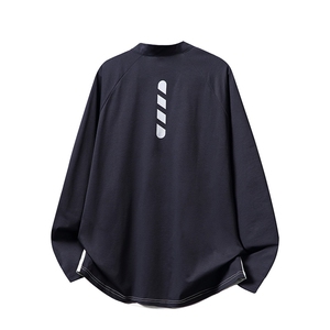 半拉链户外运动长袖T恤男 M-5XL FSCT30 P35控58图片