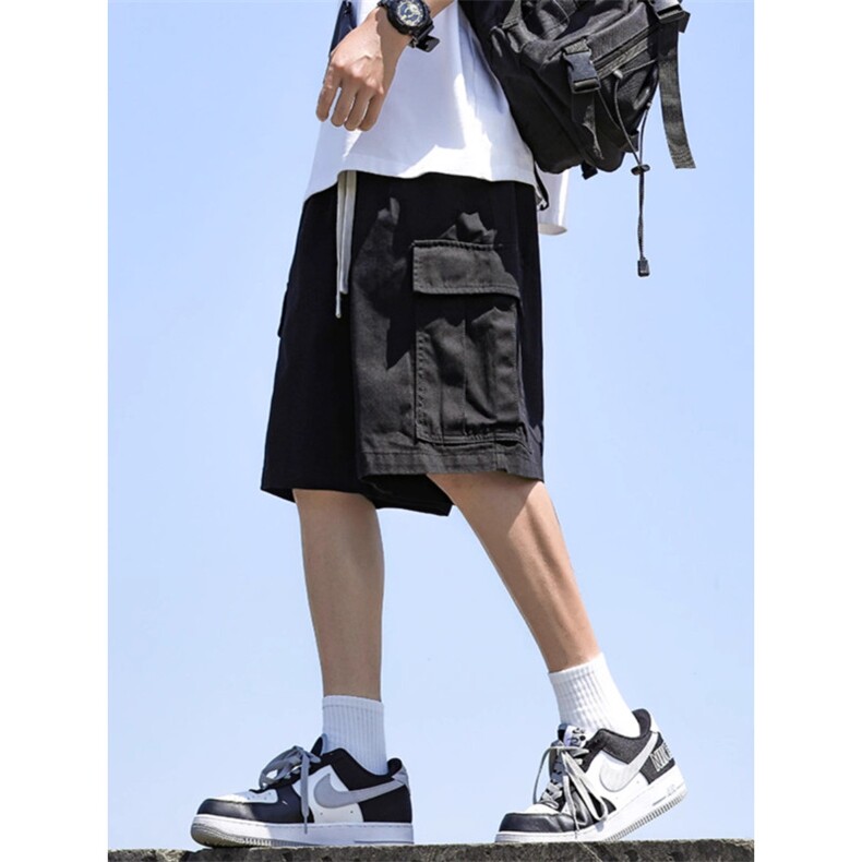 wassuphappy工装短裤男款夏季薄款潮牌宽松青少年休闲运动五分裤,男装休闲裤,星座617A-1（原B318A）