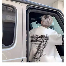 1506/QW5870/P25新款夏季美式高街潮牌上衣服宽松圆领半袖，男装T恤，星座1506