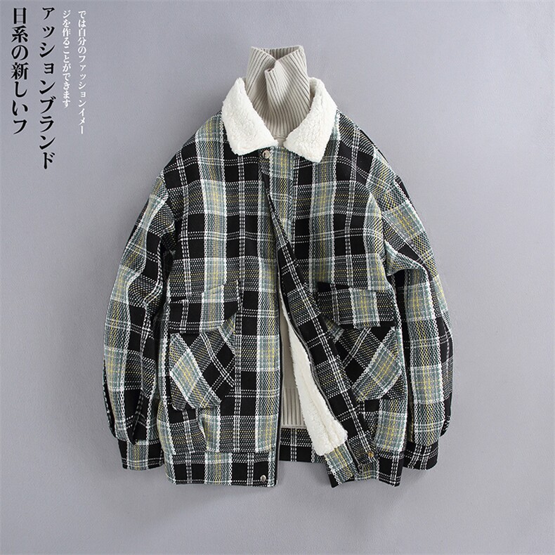 羊羔毛棉服男2025冬季新款休闲外套潮牌棉衣棉袄M613P120控158,男装棉衣,电商A157