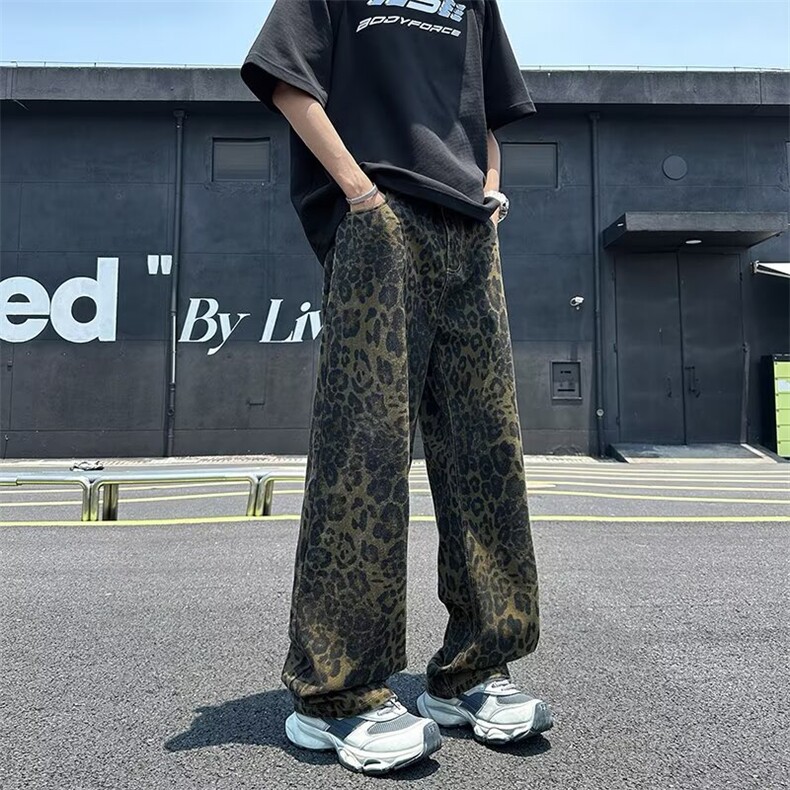 美式工装裤休闲裤直筒垂感宽松阔腿显瘦长裤子2899P42，男装工装外套，星座410-2