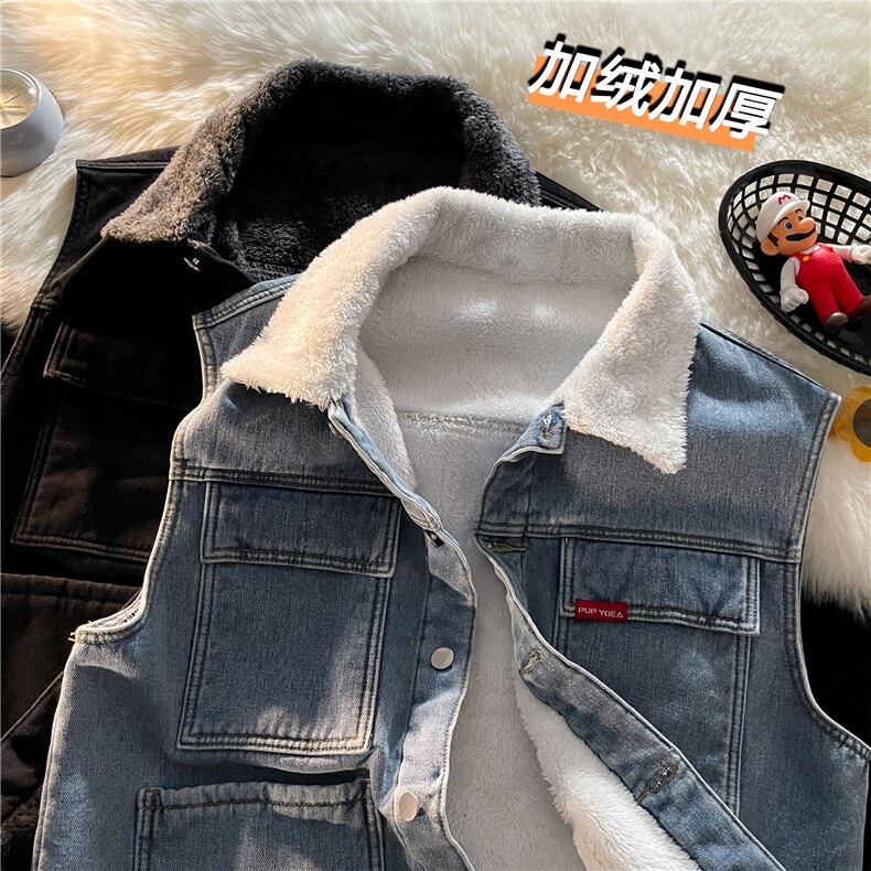 MJ208J-p68-限价98M-5XL抖音情侣棉马甲男外穿大码羊羔毛cityboy，女装马甲，星座116