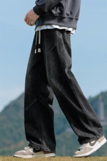 春季新款牛仔裤男直筒裤显瘦潮流美式复古设计感裤子男Z9845-P50，男装牛仔裤，星座509