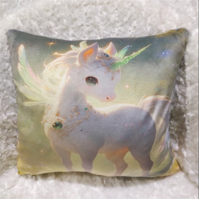 方形抱枕（带内胆）坐垫，嘉然毛绒玩具