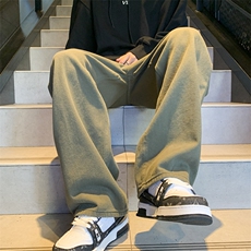 美式复古vibe裤子ins高街潮牌牛仔裤男宽松日系工装裤N0899-P45，男装牛仔裤，星座308B-1