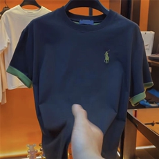 胸前小战马透气舒服时尚百搭半袖情侣款休闲百搭9213-TP51，男装T恤，电商A089-1