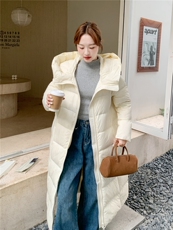 2025现货长款羽绒服210-3293-P370-4682025年冬季长款有帽不可拆，女装羽绒服，浙宝210（原浙宝191）