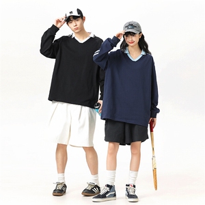 2025美式复古撞色拼接纹提花翻领冰丝速干球服TC3212-P35图片