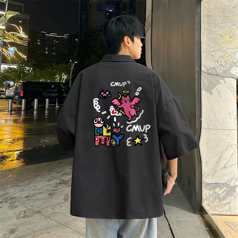量大优  供视频 冰丝短袖衬衫男 DS244-特P 25图片