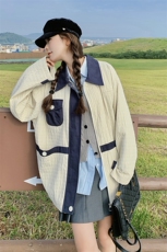 已做货24秋【新品】韩版休闲泡泡面料外套816-P155-K208，女装短外套，2C305