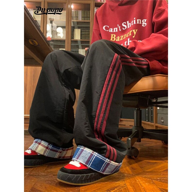 美式裤子男春季高街vibe垂感潮牌直筒运动休闲长裤WK625P42，男装休闲裤，星座1013-5