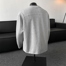 ！2025秋冬新款男士圆领卫衣潮牌结构曼巴棉长袖WY15特P30，男装卫衣，电商B220