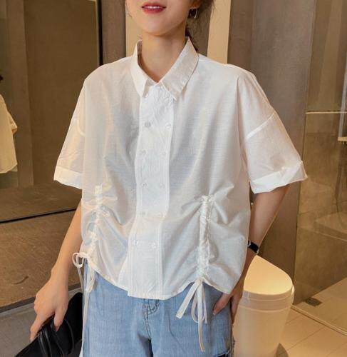 6977抽绳衬衣，女装，续加 XJ