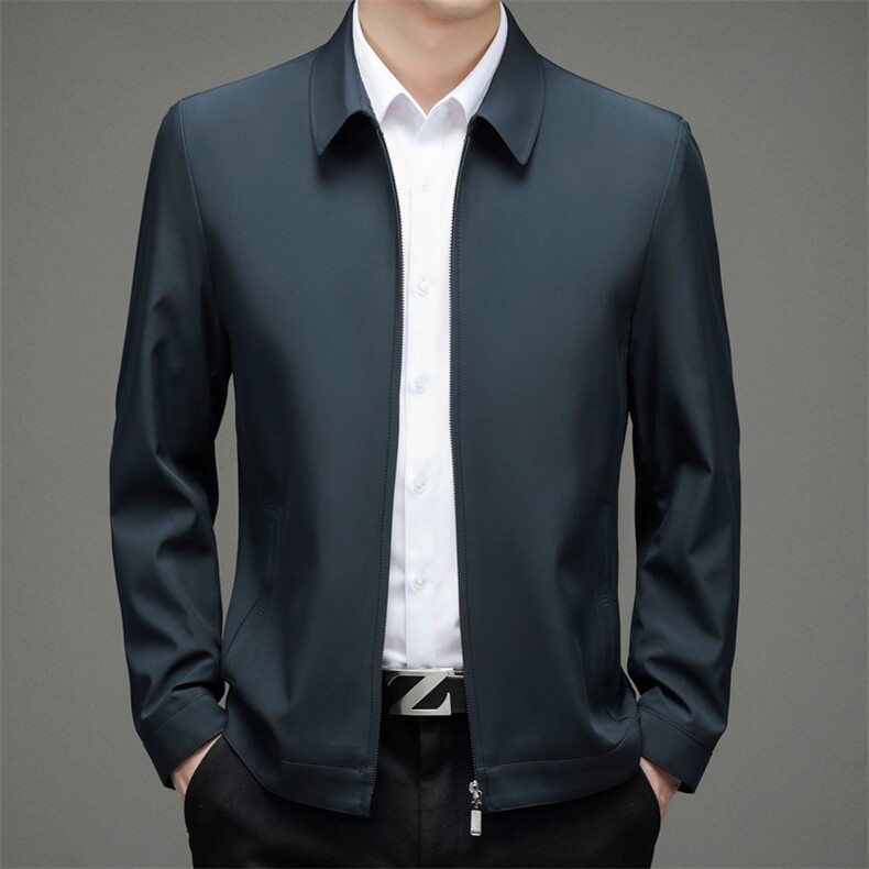 休闲新款中老年男式夹克外穿长袖商务绅士翻领外套ZL28805-P130,男装夹克,电商B212（原钱塘6029）