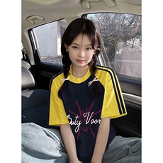 黄袖拼藏青
