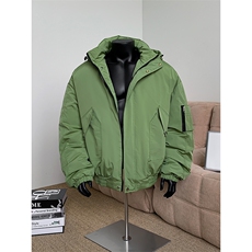 棉服男冬季新款港风宽松连帽棉衣MF9006-P90，男装棉衣，星座214-3