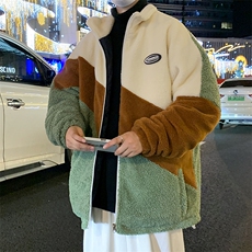 2024冬季加绒加厚棉服羊羔绒百搭潮流保暖ins外套男装MY105P95，男装棉衣，电商A086