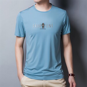 主题男装正品2024夏季男士印花短袖T恤韩版潮流时尚休闲男装P45图片