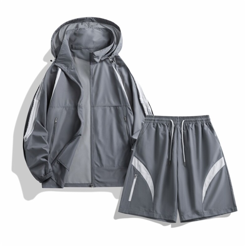 防晒短袖冲锋上衣套装男女春夏季新款工装外套A406TZ2678特P78，男装防晒衣，星座309（原A406）