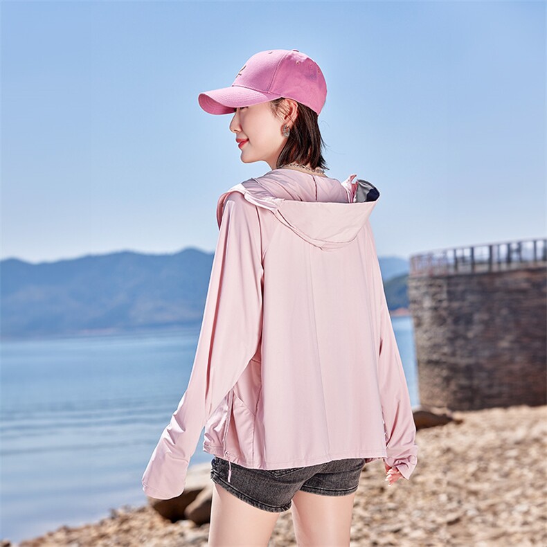 【徐璐同款】防晒衣女夏季2025新款冰丝凉感户外运动防晒服短,女装防晒衣,可可小西