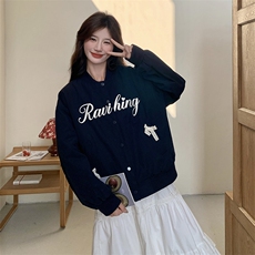 【档口有货】刺绣棒球服外套2C059-2501--P145控208，女装短外套，2C059