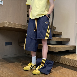抖音品质速干七分裤一裤两穿宽松休闲短裤B315-K25521-特p35控68图片