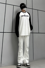 B221美式ins高街暗黑小众修身弹力休闲牛仔裤LK23010-P60控78，男装牛仔裤，电商B221