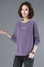 【全年有货，永不下架】卫衣女春秋韩版宽松刺绣洋气休闲妈妈上衣，女装卫衣/绒衫，3200格调