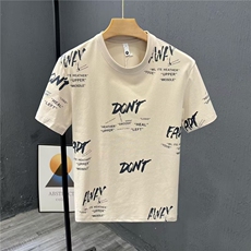 时尚满印花设计感短袖t恤男夏装大码宽松网红潮牌百搭半袖上衣服，男装T恤，电商B212（原钱塘6029）