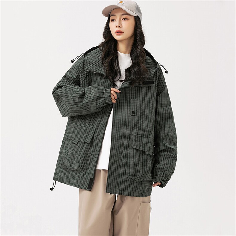 秋季户外连帽夹克男外套男女同款DSA157B-JK7811-P75,男装夹克,电商A157B